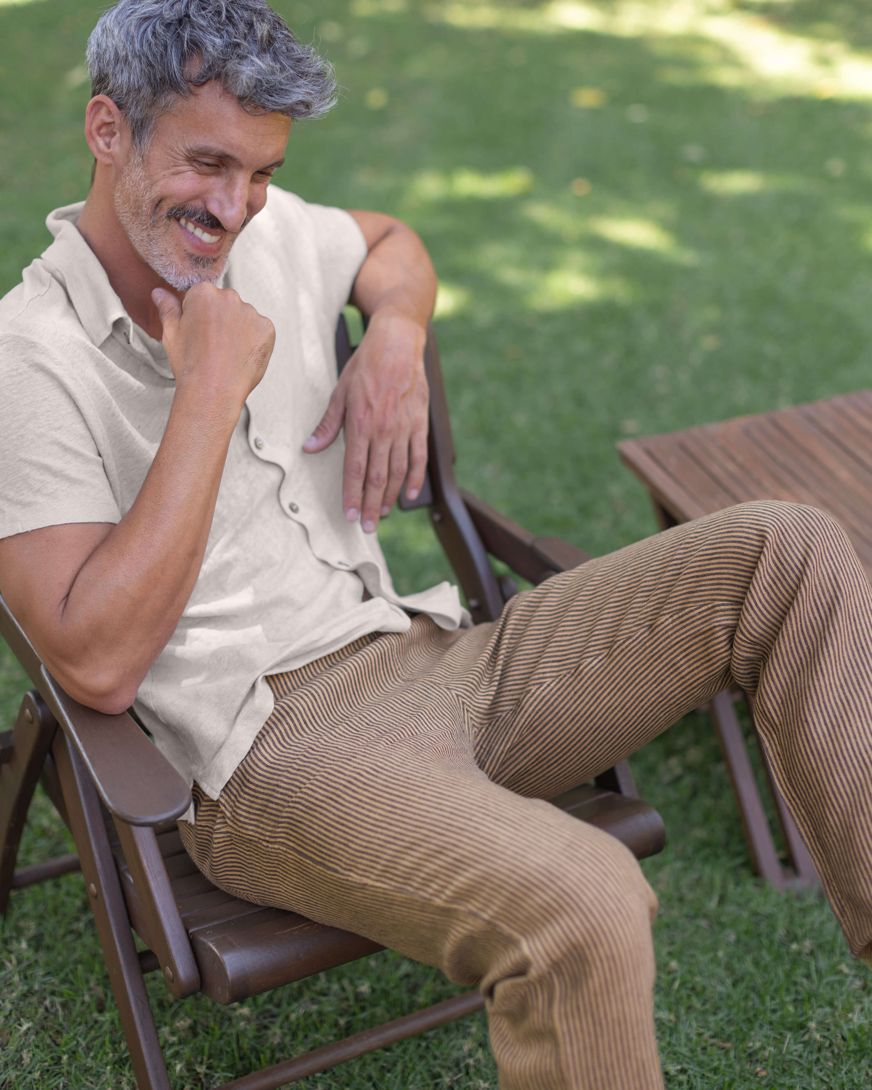 Bo Linen Drawstring Pants - Sustainable French Linen / Overdye