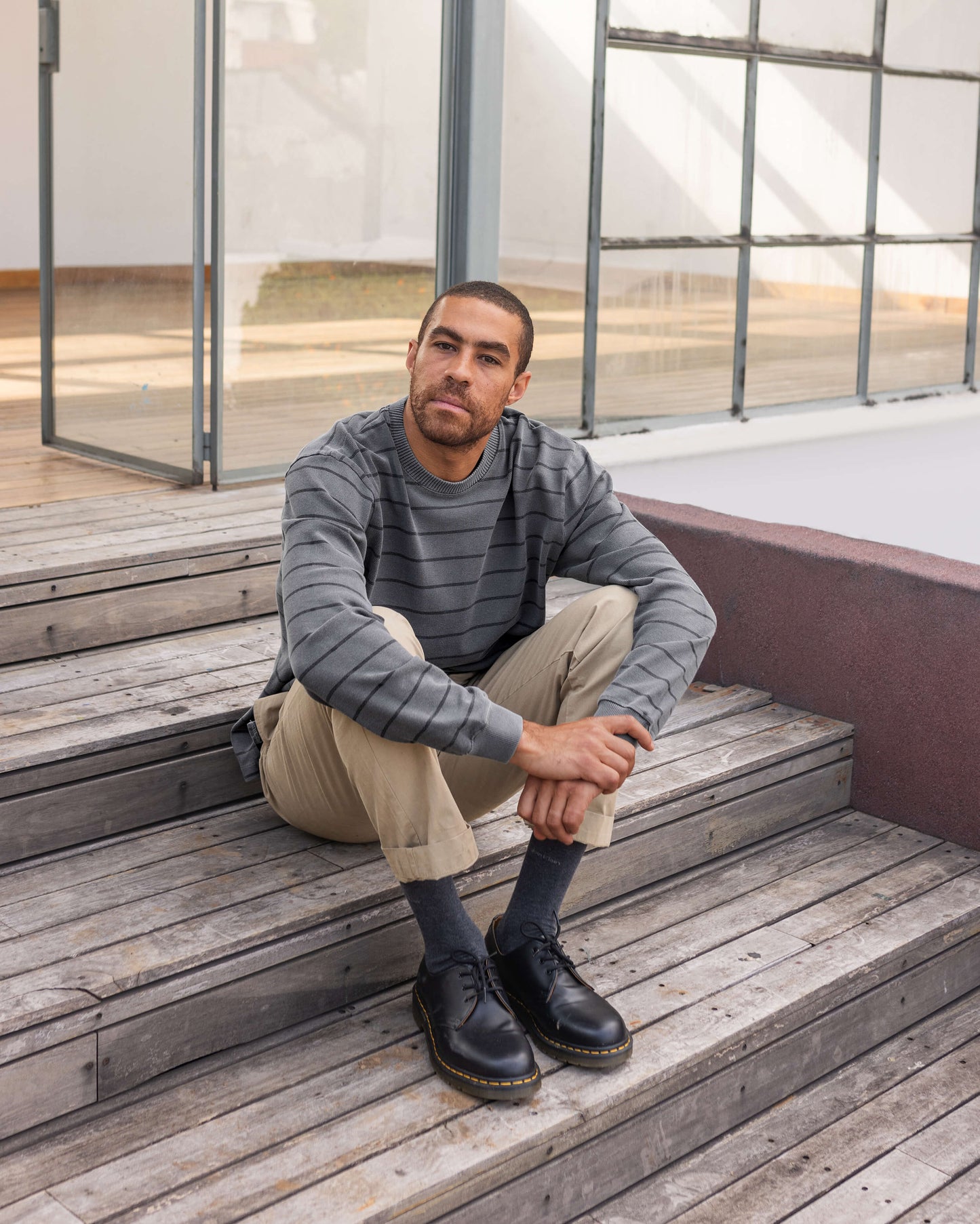 Caza Crewneck / Slate Rio