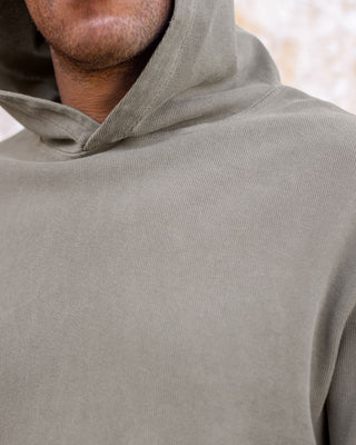 Caza Slubbly Organic Cotton Hoodie / Brown Gold Clay