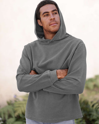 Caza Slubbly Organic Cotton Hoodie / Faded Grey Slate