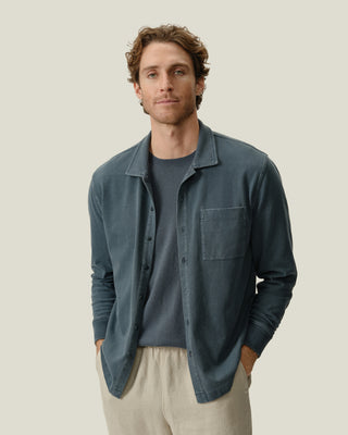 Caza Knit Shirt / Lake