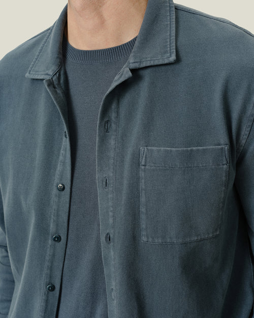 Caza Knit Shirt / Lake