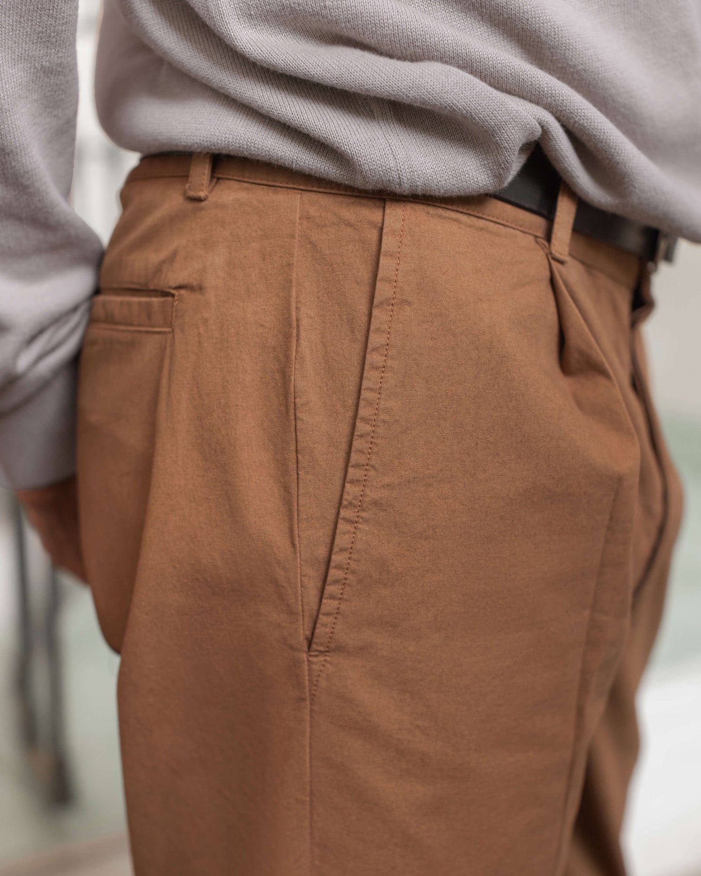 Cotton Alta Trousers / Redwood