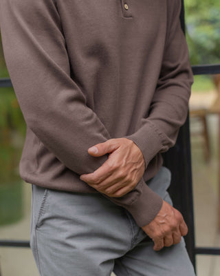 Feather Polo / Coffee