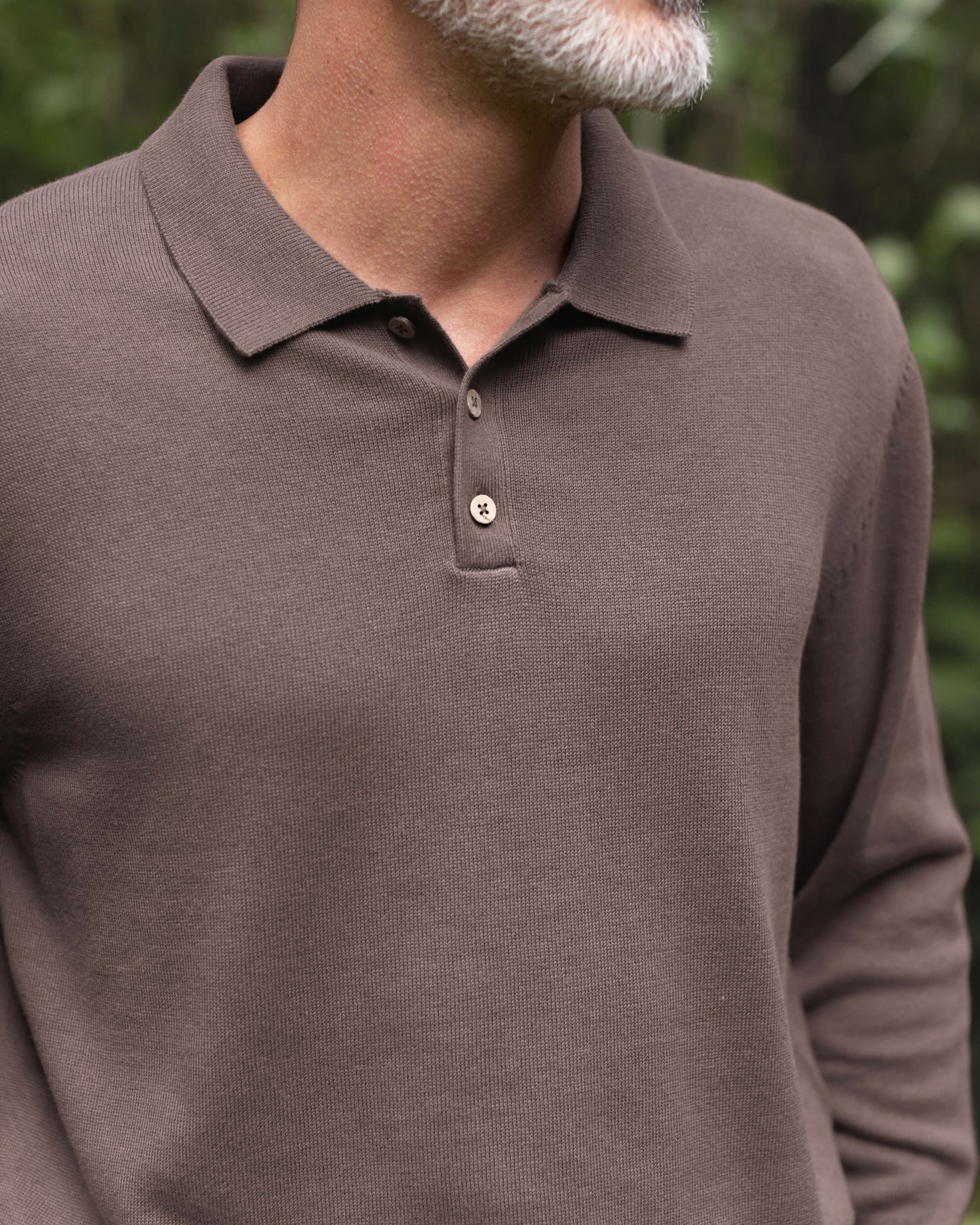 Feather Polo / Coffee
