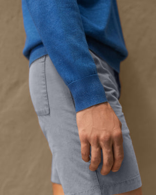 Feather Organic Cotton Knit Long Sleeve Polo / Royal Blue King