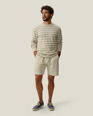 Featherweight Caza Knit Shorts / Cream
