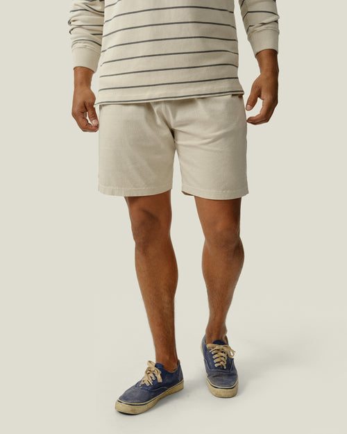 Featherweight Caza Knit Shorts / Cream