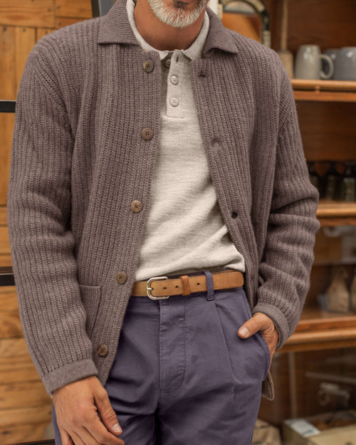 Knit Kite Jacket / Coffee