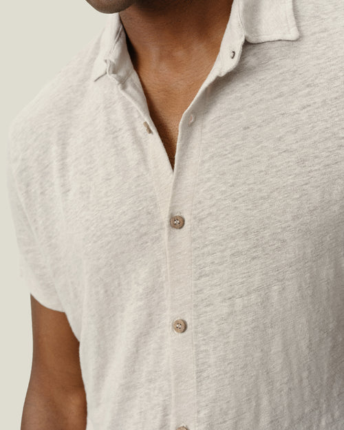 Knit Ola Shirt / Bone