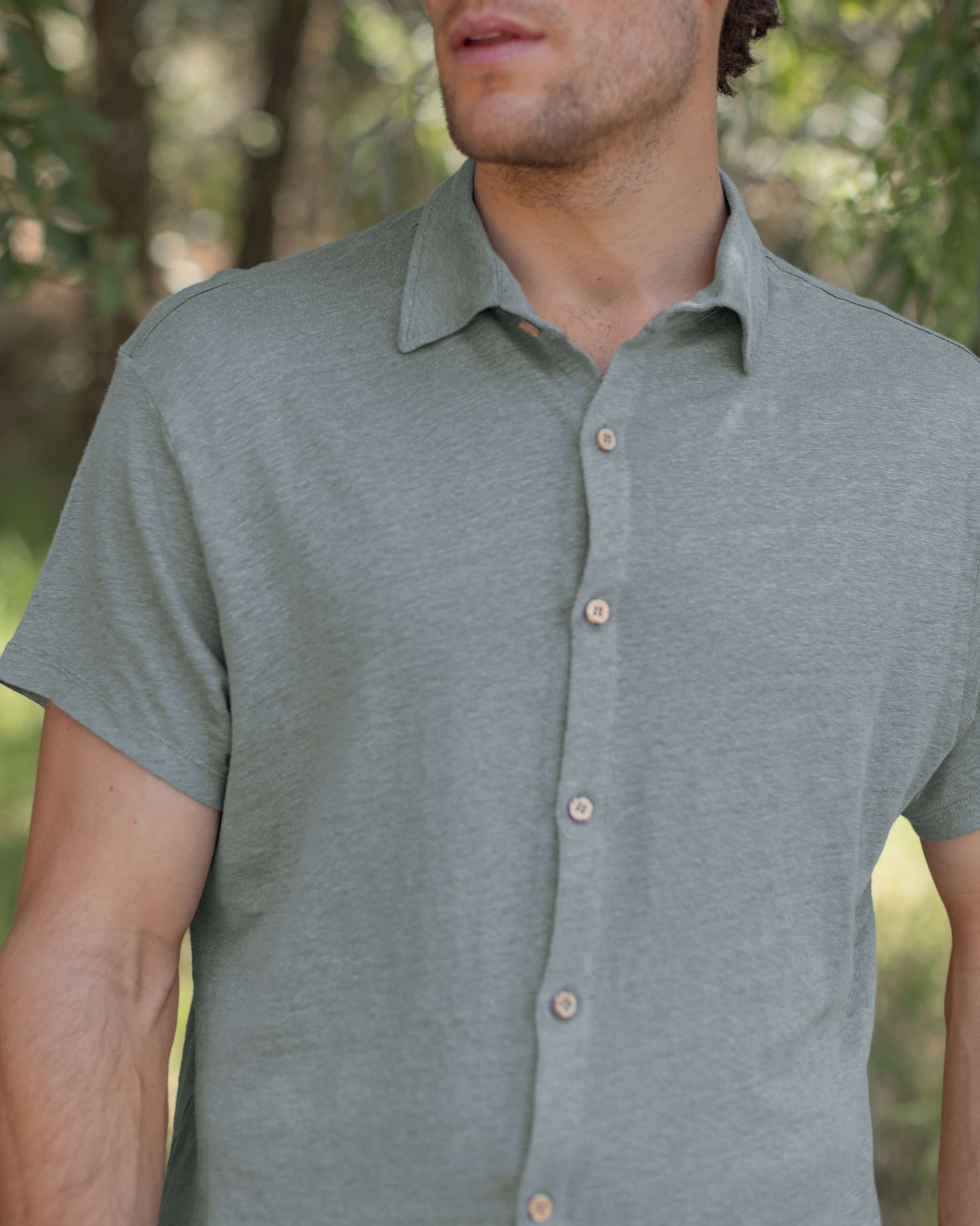 Knit Ola Shirt / Jade