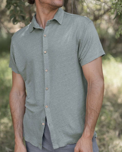 Knit Ola Shirt / Jade