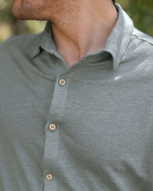 Knit Ola Shirt / Jade