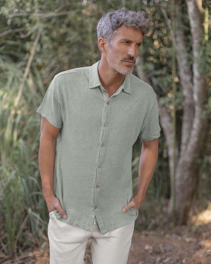 Knit Ola Shirt / Moss