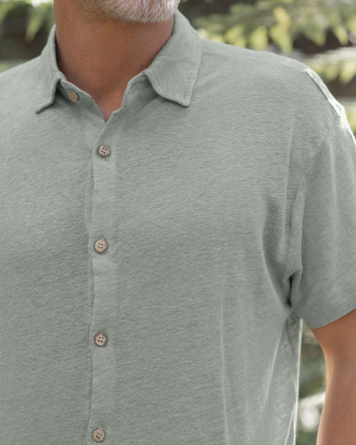 Knit Ola Shirt / Moss