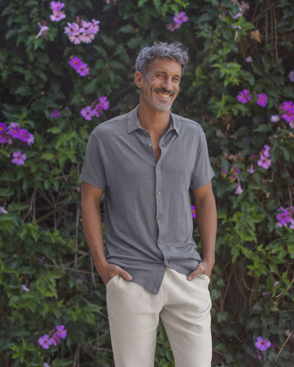 Knit Ola Shirt / Slate