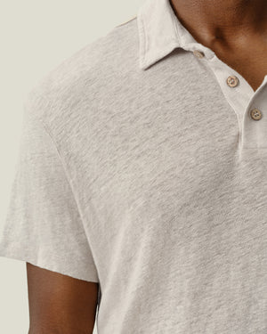 Knit Polo / Bone