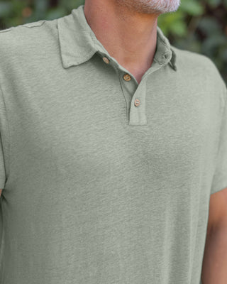 Knit Polo / Moss
