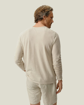 Long Sleeve Crepe Tee / Cream