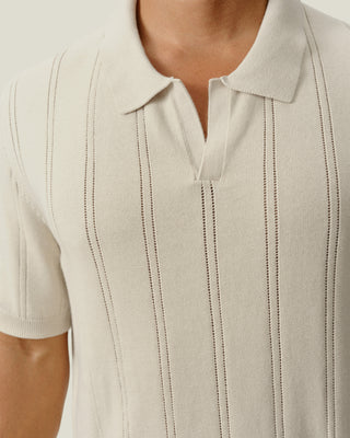 Lolo Drop Needle Sweater Polo / Shell