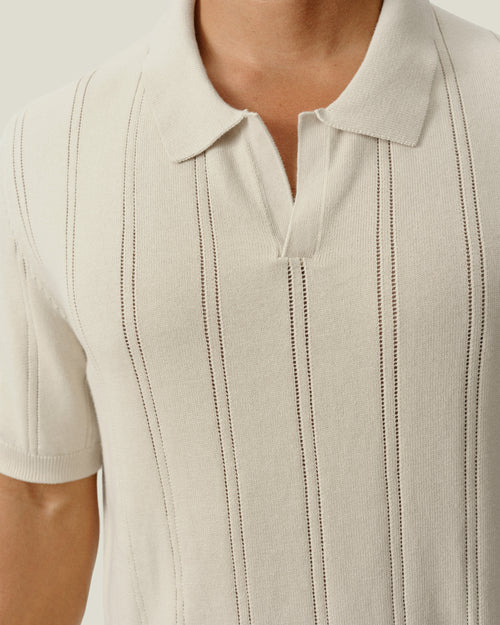 Lolo Drop Needle Sweater Polo / Shell