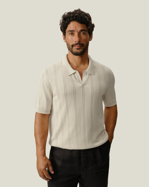Lolo Drop Needle Sweater Polo / Shell