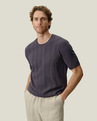 Lolo Drop Needle Sweater Tee / Ash