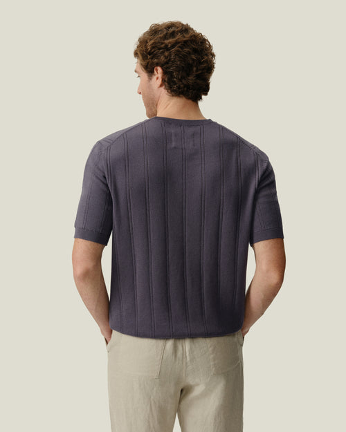 Lolo Drop Needle Sweater Tee / Ash