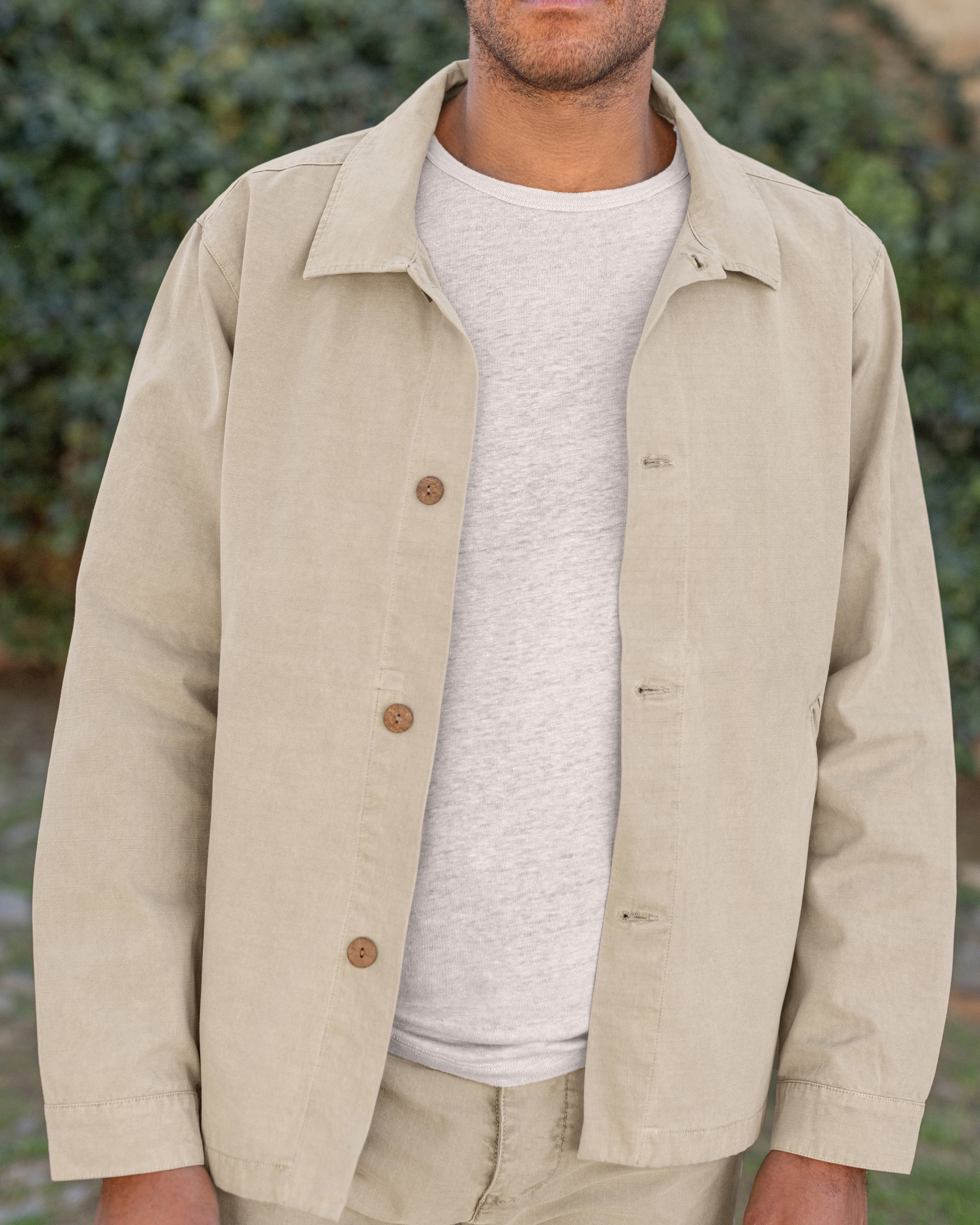 Pac Organic Cotton Ripstop Chore Jacket / Brown Gold Clay