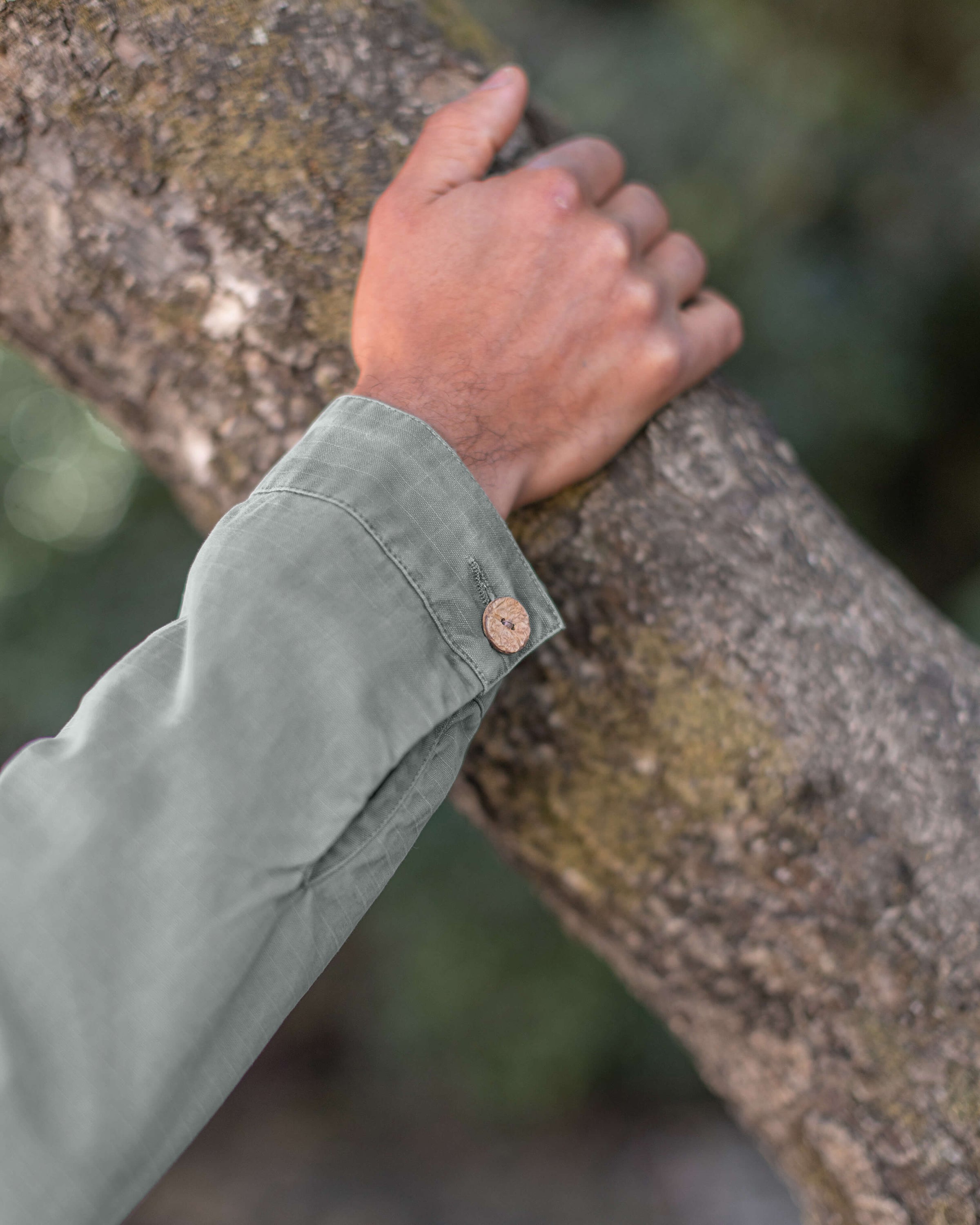 Pac Organic Cotton Ripstop Chore Jacket / Faded Green Jade