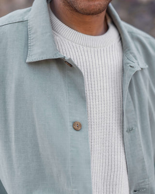 Pac Organic Cotton Ripstop Chore Jacket / Faded Green Jade