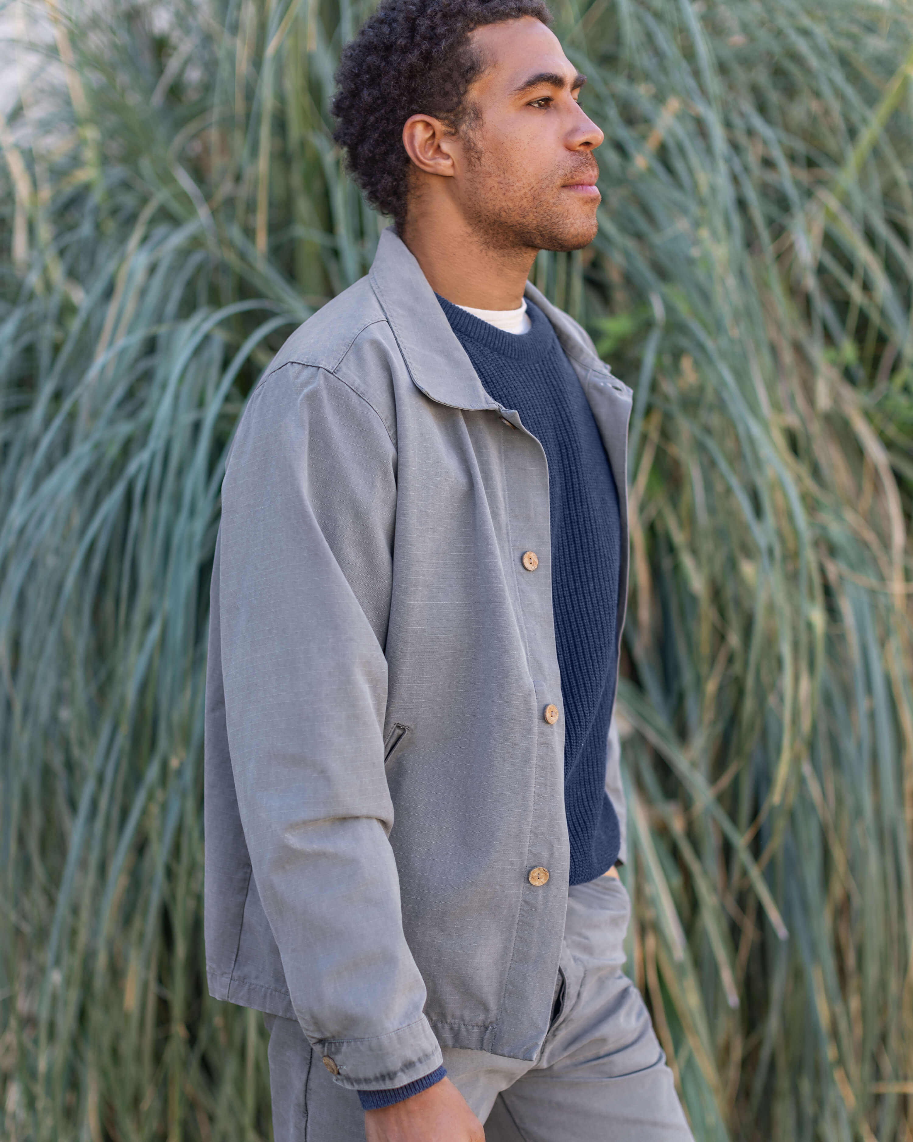 Pac Organic Cotton Ripstop Chore Jacket / Faded Grey Slate – Alex