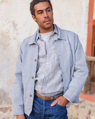 Pac Organic Cotton Ripstop Chore Jacket / Faded Blue Wave