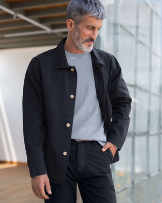 Pac Organic Cotton Ripstop Chore Jacket / Black Night