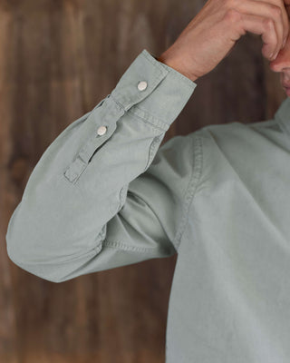 Pac Organic Cotton Ripstop Button Up Shirt / Faded Green