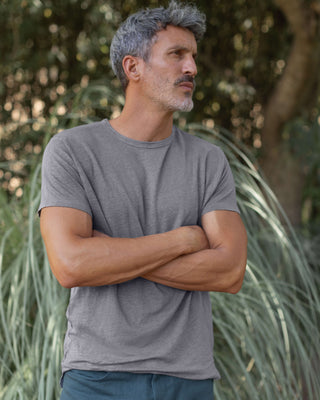 Sun Knit Linen T-Shirt - Sustainable French Linen / Faded Grey Slate