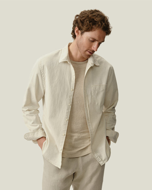 Twill Shirt / Cream