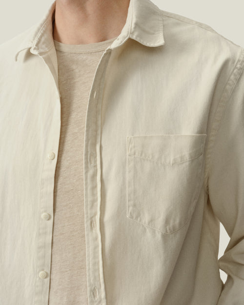 Twill Shirt / Cream