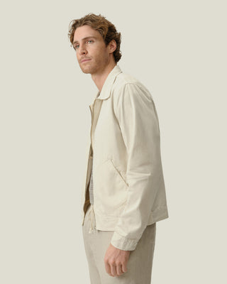 Twill Zip Jacket / Cream