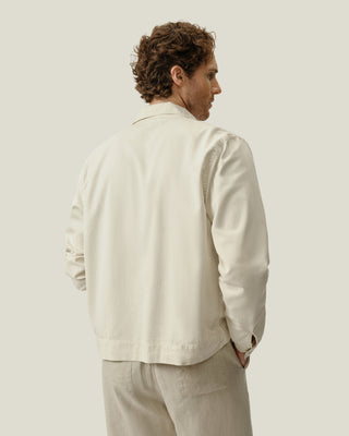 Twill Zip Jacket / Cream