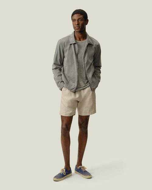 Twill Zip Jacket / Slate