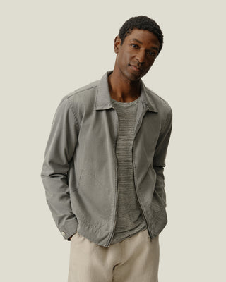 Twill Zip Jacket / Slate