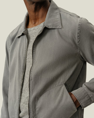 Twill Zip Jacket / Slate