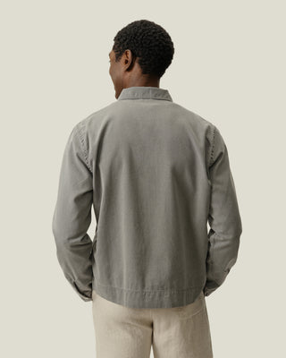 Twill Zip Jacket / Slate