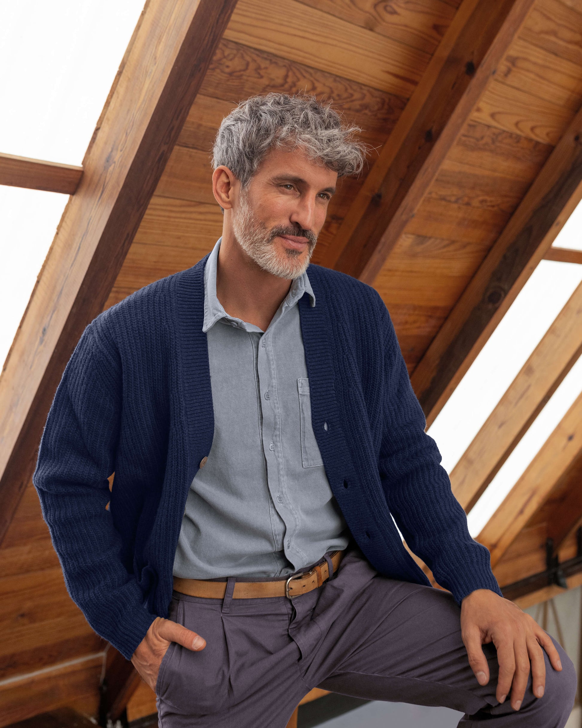 Vale Cardigan / Indigo