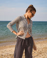 Women's Long Sleeve Knit Ola Shirt / Lines