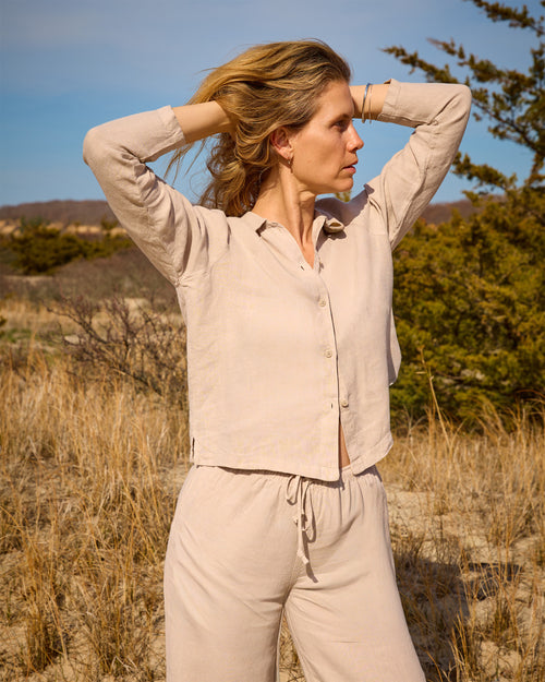 Women's June Button Up / Bone