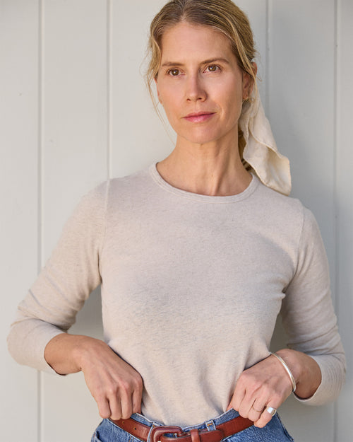 Women's Long Sleeve Sun Tee / Bone