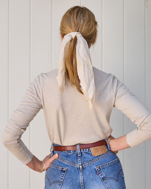 Women's Long Sleeve Sun Tee / Bone