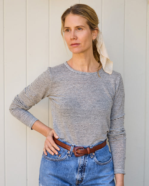 Women's Long Sleeve Sun Tee / Lines